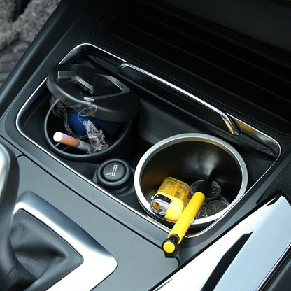 Multi-function Auto Interior Supplies LED Car Ashtray Garbage Storage Container
