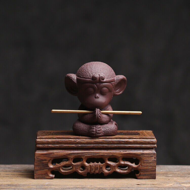 Creative Home Decoration Yixing Zisha Tea Pet Monkey Statue Small Tea Play New