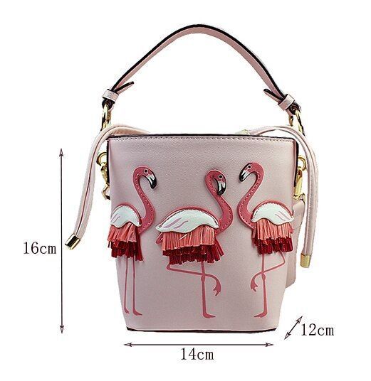 Women Leather Shoulder Bag Messenger Pouch Handbags Totes 16*14*12CM Art Cartoon