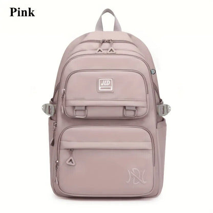 Students Backpack Nylon Double Shoulder Bag Fashion Travel College Bag