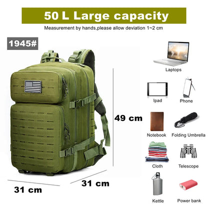 Backpack Outdoor Tactical Sports Camping Hiking Trekking Fishing Hunting Bag