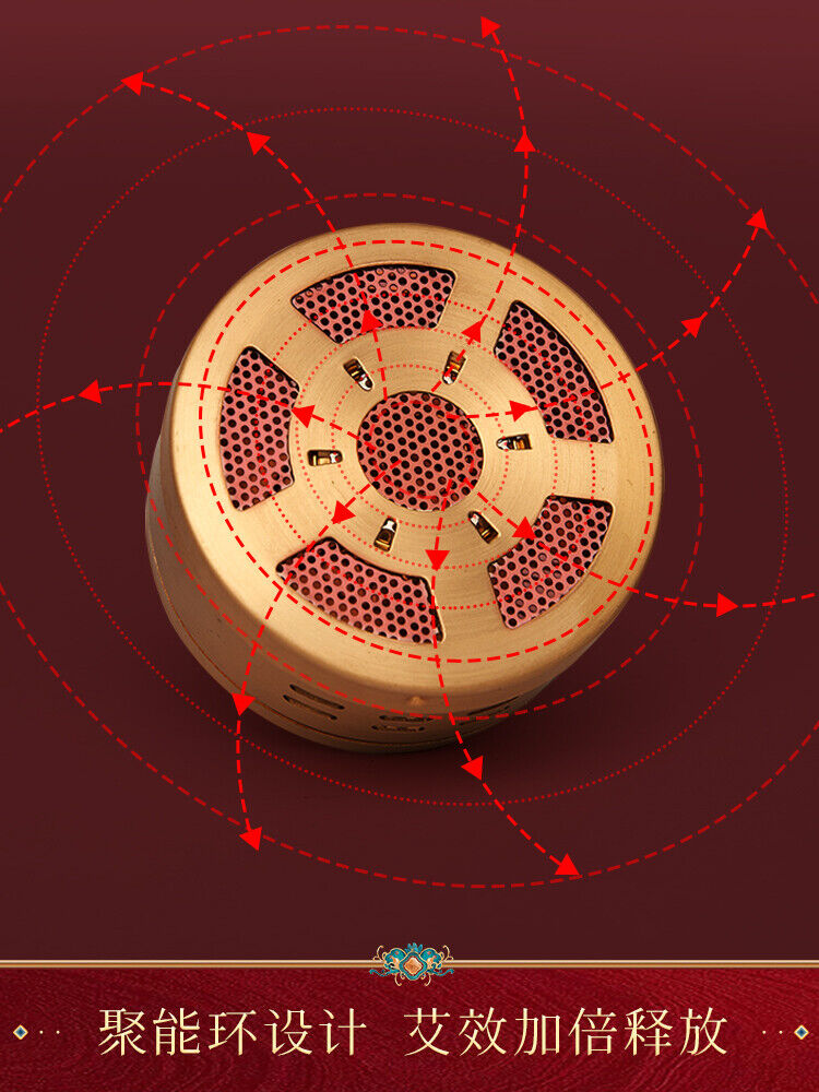 Moxibustion Box Portable Moxa Box Pure Copper Portable Smokeless Wormwood Pot 艾灸