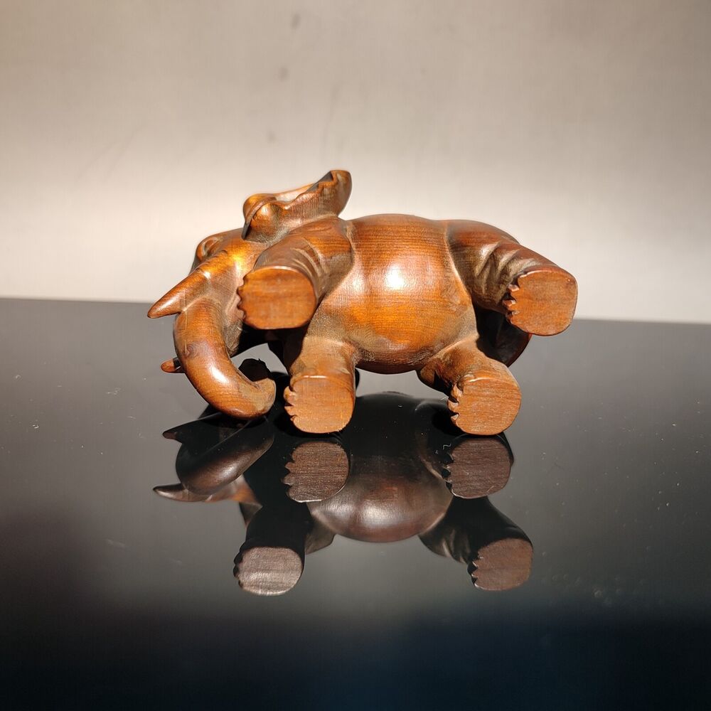 Home decoration elephant art sculpture decor living room wood carved wealt gifts