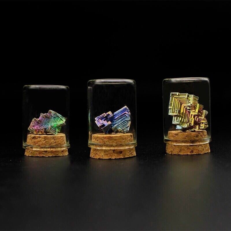 Crystal Mineral Rough Specimen Natural Bismuth Metal Ore Stones Decoration 5-30g