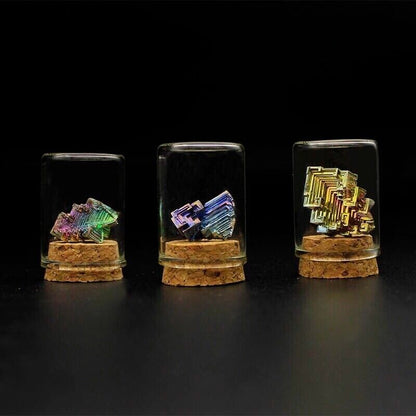 Crystal Mineral Rough Specimen Natural Bismuth Metal Ore Stones Decoration 5-30g