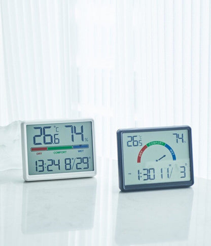 Alarm Clock ABS Plastic Digital Refrigerator Magnetic Multi-Functional LCD Decor