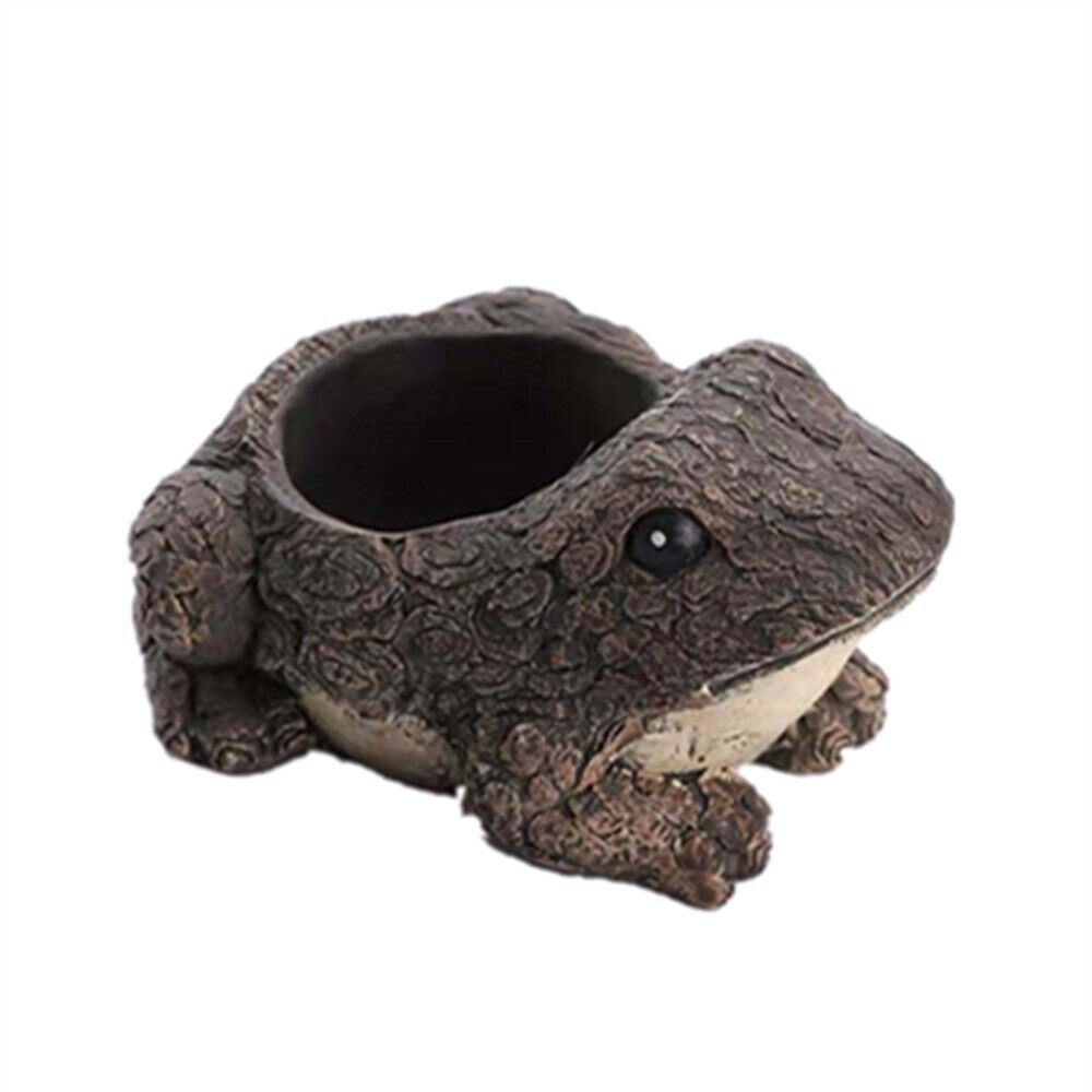 Resin Molds Silicone 3D Frog Vase Planter Concrete Pot DIY Clay Crafts 14x10x7cm