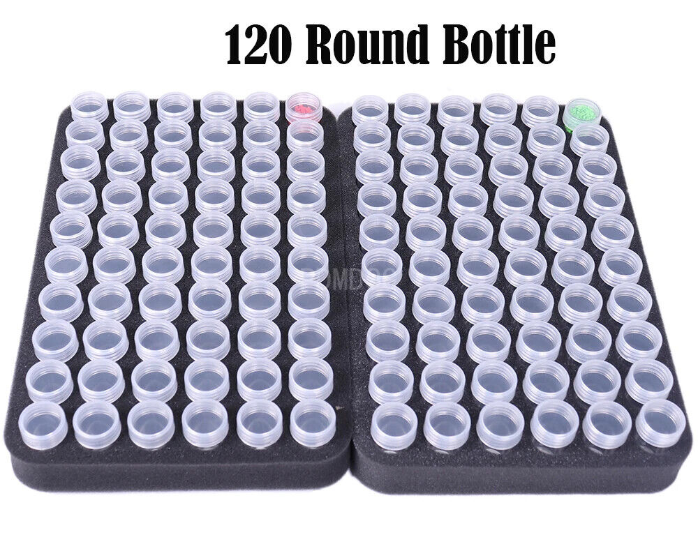 120 Bottles Diamond Painting Box Tool Container Storage Box Holder Hand Bag