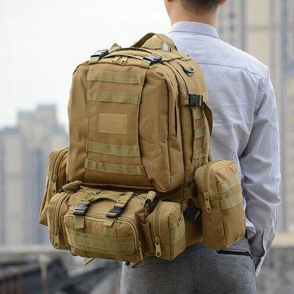 Tactical Backpack Mens Sport Bag Outdoor Hiking Climbing Army Rucksack