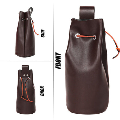 Medieval Coin Pouch Bag Waist Belt Costumes PU Leather Drawstring Purse
