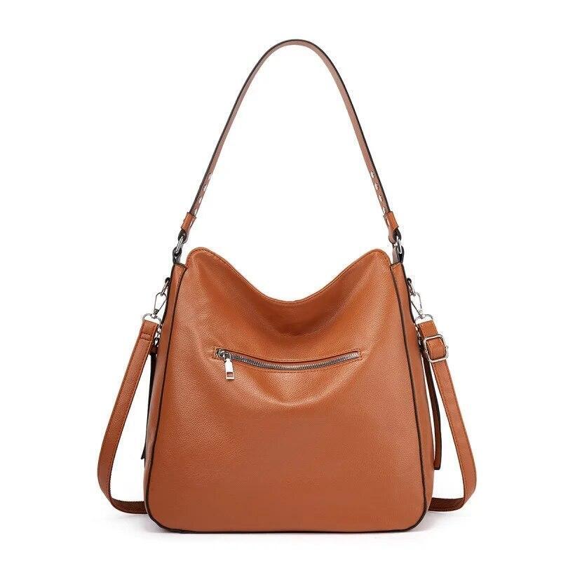 Concealed Carry Purse Crossbody Leather Shoulder Bag Women Handbag Wallet Black