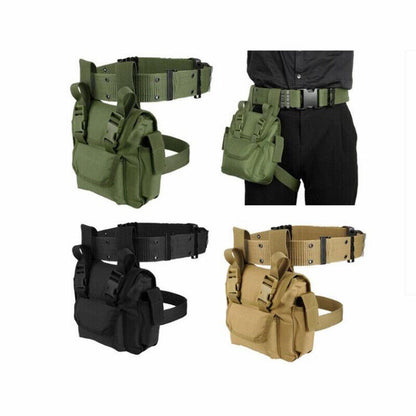 Outdoor Multi-function Leg Bag Tactical Waist Belt Pouch Accessories Tools Bag