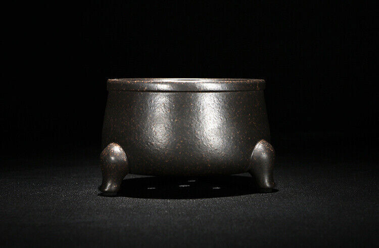 4.5" New Vintage Yixing Zisha Semi Cascade Shohin Bonsai Pot Round Simple