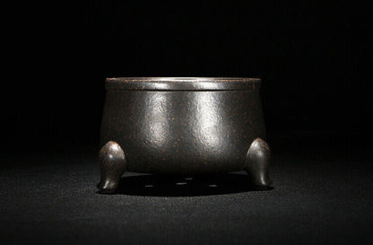 4.5" New Vintage Yixing Zisha Semi Cascade Shohin Bonsai Pot Round Simple
