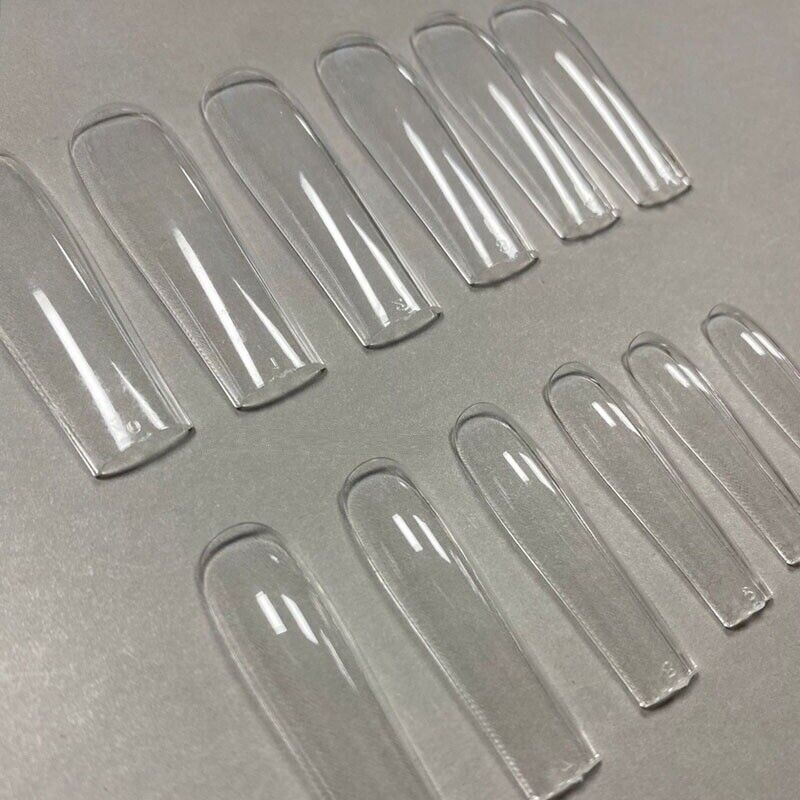 False Nail Tips 240Pcs XXL Square Full Covers Luxury Gel Press On Manicure Tools
