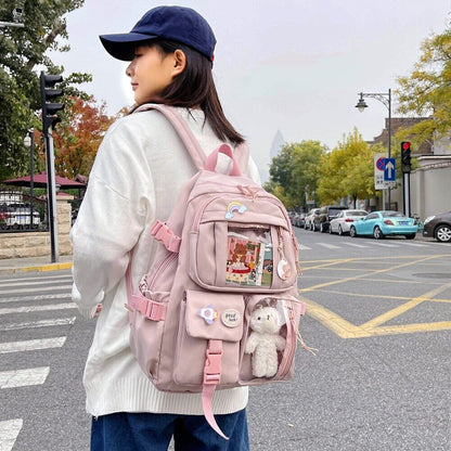 Women Backpack School Bag Teen Girls Rucksack Student Bookbags