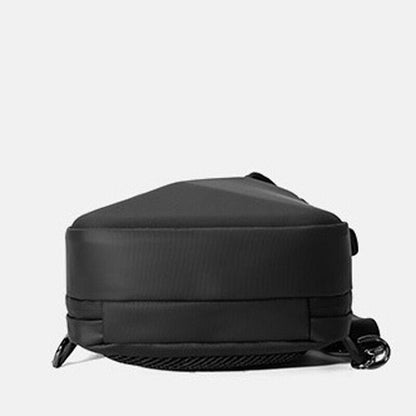 Men's Sling Backpack EVA Waterproof Crossbody Bag USB Outdoor Casual Daypack