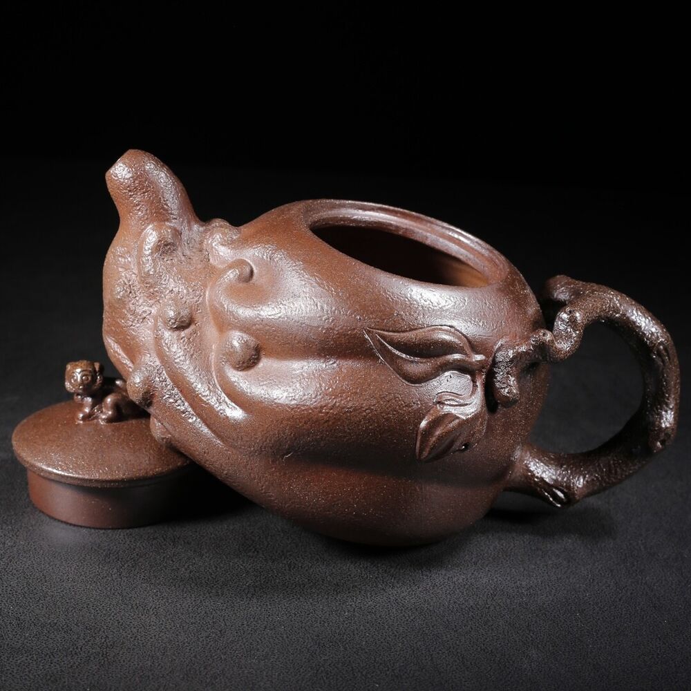 Chinese Yixing Purple Clay Teapot Tea Set Pot Zisha Ceramic Cute Decor Figurine