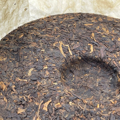 Pu-erh tea,2005,班章金芽餅 Banchang Golden Bud Cake,357g,Cooked