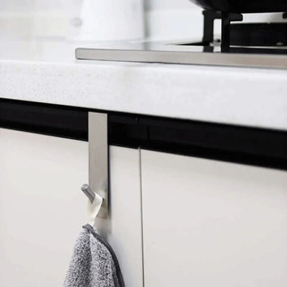 Over Glass Door Hooks Stainless Steel S-Shape Holder Bathroom Shower Towel Racks
