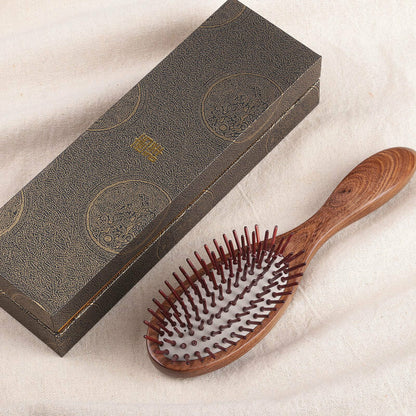Sapotaceae Wood Massage Brush Air Cushion Massage Scalp Brush Gift Box Packaging