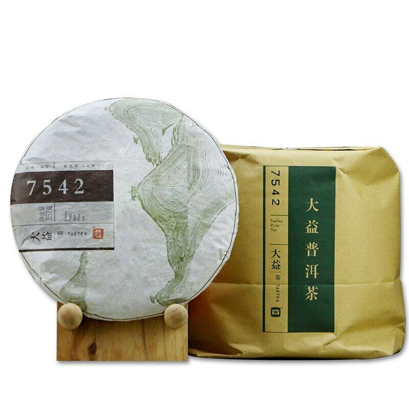 2014 TAETEA 7542 Sheng Puerh Dayi 1401 Batch Raw Pu er Menghai Tea Cake 357g