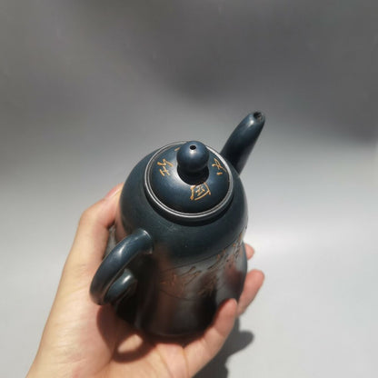 chinese yixing purple clay teapot tea set clay pot clay pot zisha teapot carving