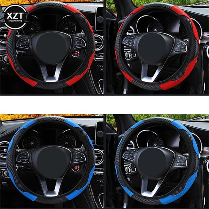 New Funda Para Volante Cuero Negro Coche Antideslizante Universal 50% Off