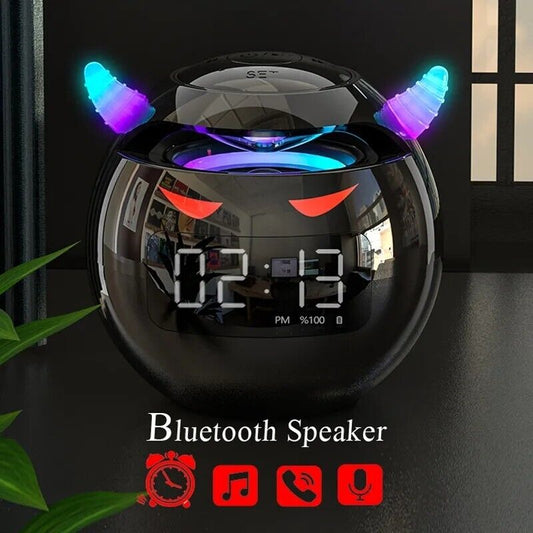 2023 Reloj Despertador Altavoz Bluetooth inalámbrico LED Digital USB recargable