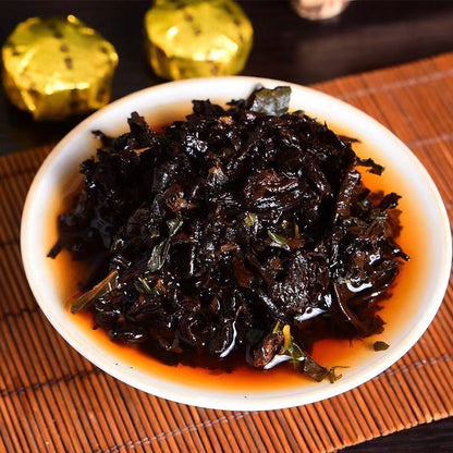 Ripe Pu-erh Black Tea Glutinous Rice Fragrant Tuocha Yunnan Puerh Tea Cooked Tea