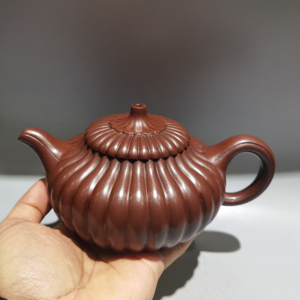 Vintage Chinese Yixing Purple Clay Teapot Zisha Ceremony Collection Rare Large