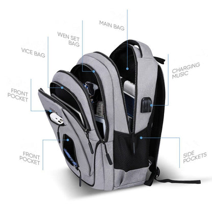 Laptop Backpack Men Computer SchoolBag Bag Rucksack College Daypack