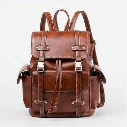 New Women‘s’ PU Leather Backpack Handbag Shoulder Messenger Rucksack Laptop Bag