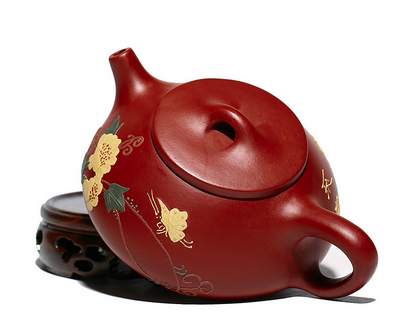 Chinese Yixing Zisha Clay Handmade Exquisite Teapot （馨香石瓢 底款：刘坤杰）