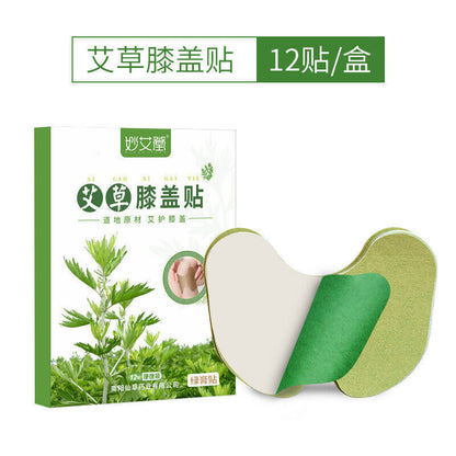 12Pcs Natural Wormwood Herbal Plaster Knee & Body Pain Relieve Moxibustion Paste
