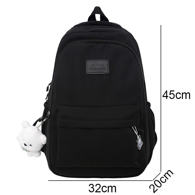 Women Pink Student Backpack Girl Travel School Bag Lady Book College Bag