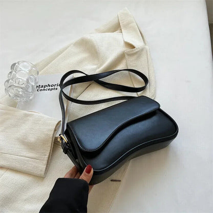 Leather Crossbody Bags Women Female Shoulder Underarm Bag Armpit Handbags Purses