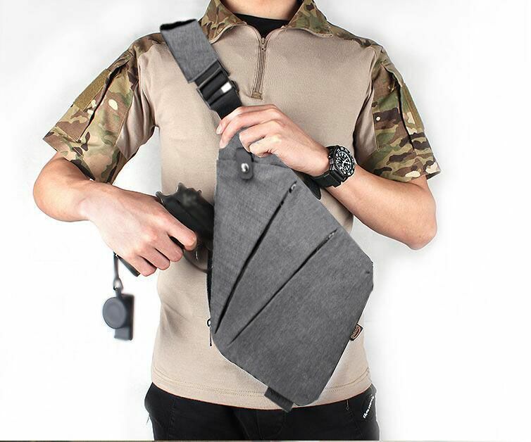 Chest Bag Tactical Storage Pouch Nylon Shoulder Polyester Camping Hiking Outdoor