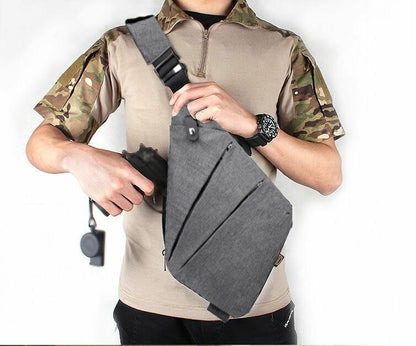 Chest Bag Tactical Storage Pouch Nylon Shoulder Polyester Camping Hiking Outdoor