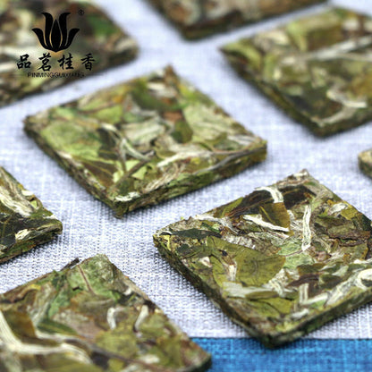 Chinese Fuding White Tea White Peony Bai Mu Dan Biscuit Small Square Brick 100g