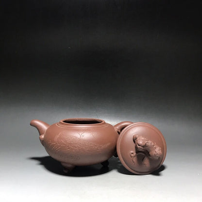 vintage chinese yixing purple clay teapot zisha ceremony teaware collection rare