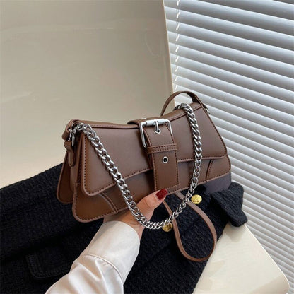 Women Shoulder Side Bag Small PU Leather Handbag Lady Flap Crossbody Bag