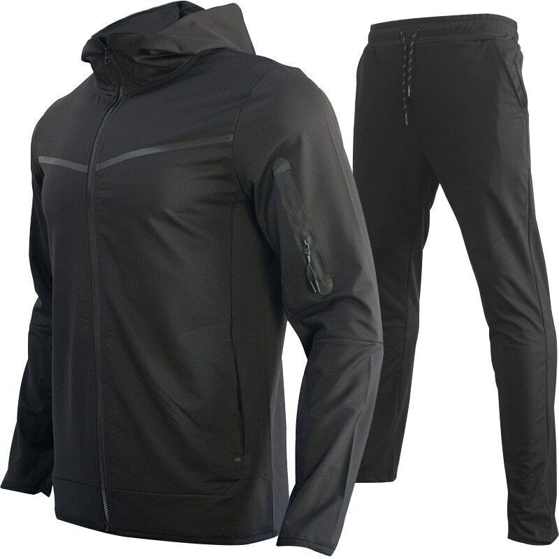 Hoodies Sweatpants 2Pieces Set Men Tracksuit Tops Joggers Pants Set Mens Suit