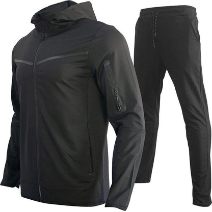Hoodies Sweatpants 2Pieces Set Men Tracksuit Tops Joggers Pants Set Mens Suit
