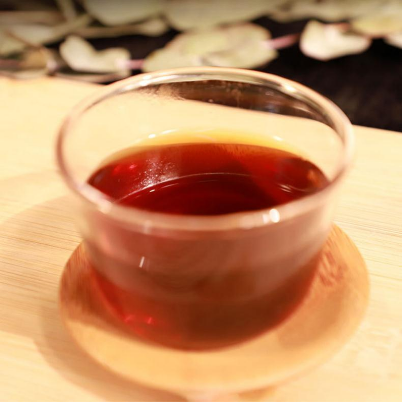 357g Yunnan 2010 Year Aged Puerh Ripe Tea Cake Qizi Ecological Cooked Pu-erh Tea