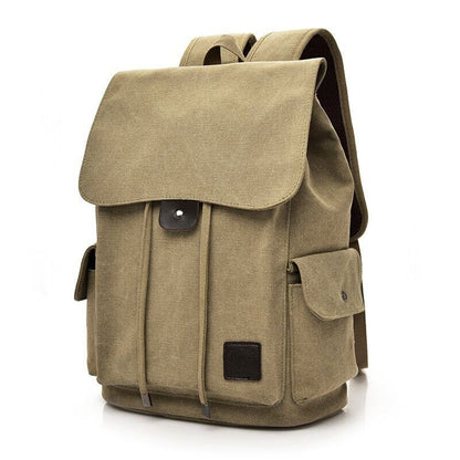 Canvas Men Backpack Shoulder School Rucksack Bag Boys Travel Camping Bags