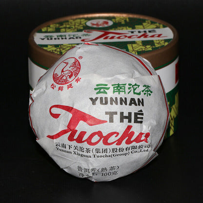 Xiaguan Xiao Fa Tuo 2019 PuErh Tuo Cha Yunnan Tuocha Ripe Puer Tea 100g Box