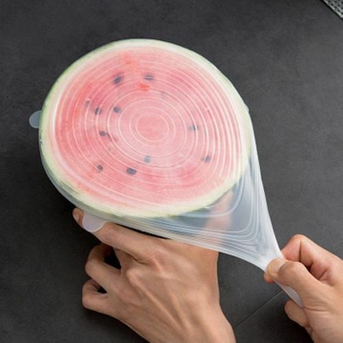 Food Silicone Cover 6PCS/12PCS Universal Lids Cookware Bowl Pot Reusable Stretch