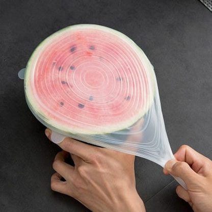 Food Silicone Cover 6PCS/12PCS Universal Lids Cookware Bowl Pot Reusable Stretch
