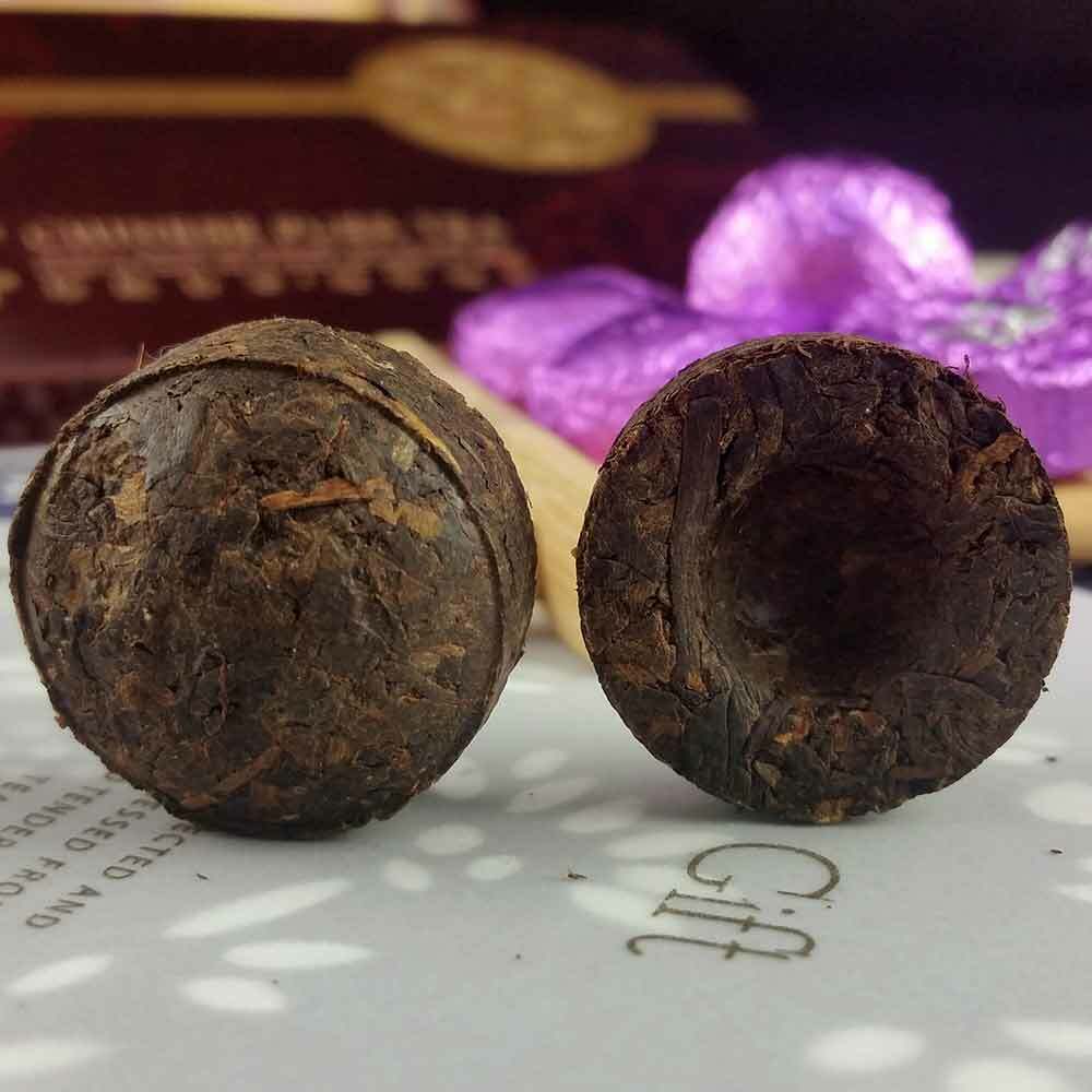 Jasmine Mini Tuocha Ripe Puer, Delicate Box Pack Shu Puerh Tea 75g